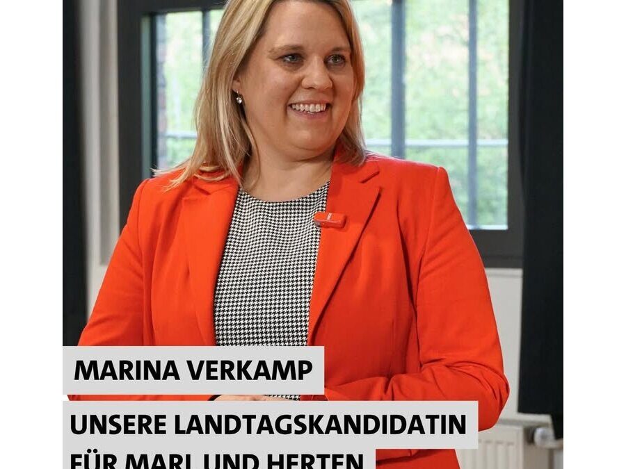 Marina Verkamp ist offiziell unsere Landtagskandidatin für Marl und Herten.