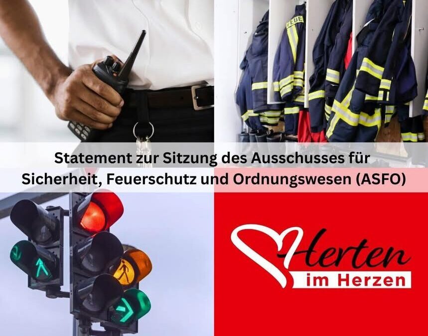 📋 Bericht aus dem Ausschuss für Sicherheit, Feuerschutz und Ordnungswesen